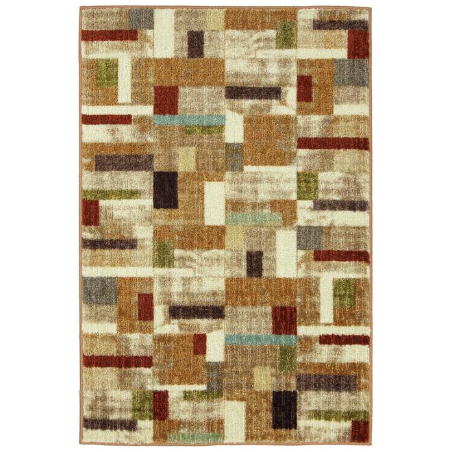 Mohawk Utility Kristabel Fret Charcoal Accent Rug 30 X 46