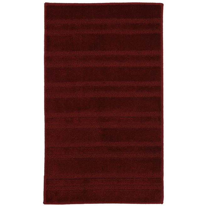 Mohawk Home 30-in x 46-in Elegant Stripe Cayenne Accent Rug