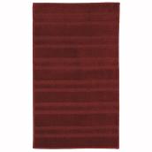 Mohawk Home Elegant Stripe 2-ft x 3-ft Cayenne Rectangular Indoor Tufted Throw Rug