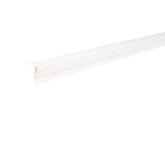 Sequentia 8-ft L White One-piece Polypropylene Outside Corner Wall Panel Moulding