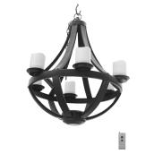 Chandelier for Gazebo - Battery Operated - LED - Black