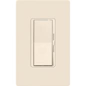 Lutron Diva Dimmer Switch for Dimmable LED/Halogen/Incandescent Bulbs SP or 3-Way Almond