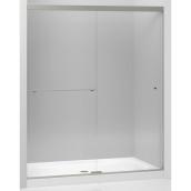 KOHLER Revel 56.625-in to 59.625-in W x 70-in H Frameless Sliding Shower Door