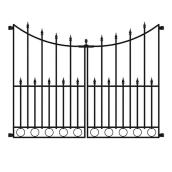 No Dig Grand Empire 2-ft x 3-ft Powder-Coated Steel Decorative Fence Gate