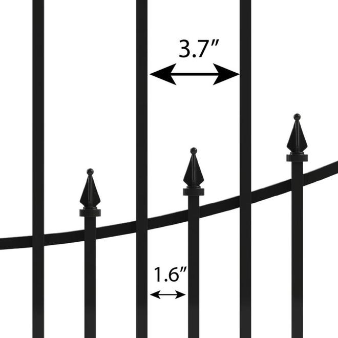 No Dig Grand Empire 3.36-ft x 4.11-ft Powder-Coated Steel Transition Unit