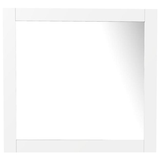 BanoDesign Caru 34-in x 31-in White Square Framed Mirror