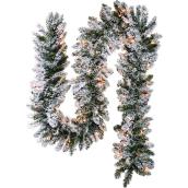 Guirlande illuminée, 9', 100 lumières blanc chaud