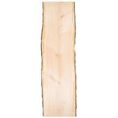 Live Edge Natural Slab Pine Rectangle Coffee Table Top (Actual: 2-in x 20-in x 72-in)