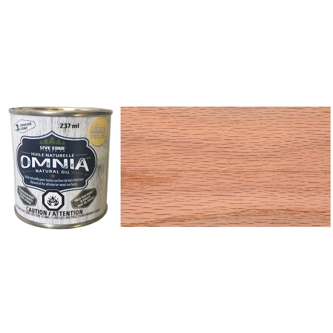 Huile de bois naturelle Live Edge Omnia de 237 ml
