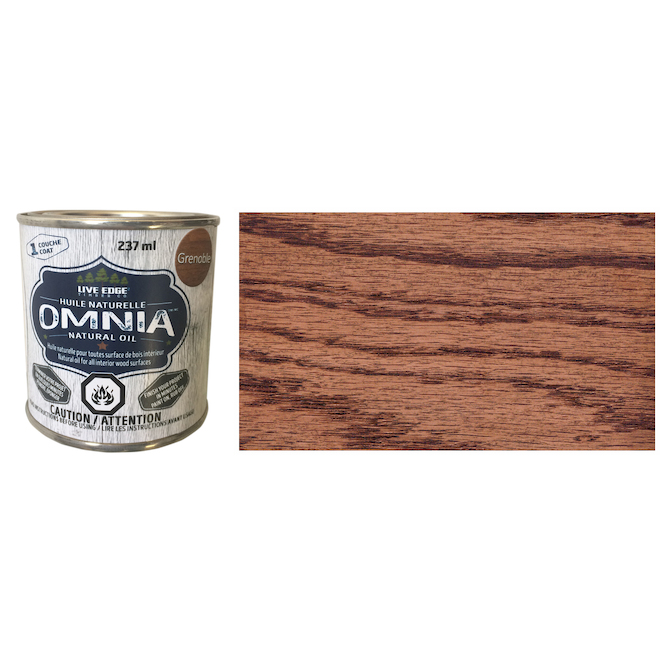 Huile de bois naturelle Live Edge Omnia de 237 ml