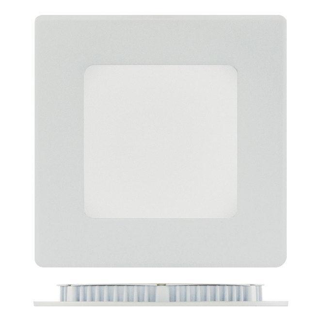 Trenz ThinLED Square Recessed Light - 40 W LED - Dimmable - 4-in - White