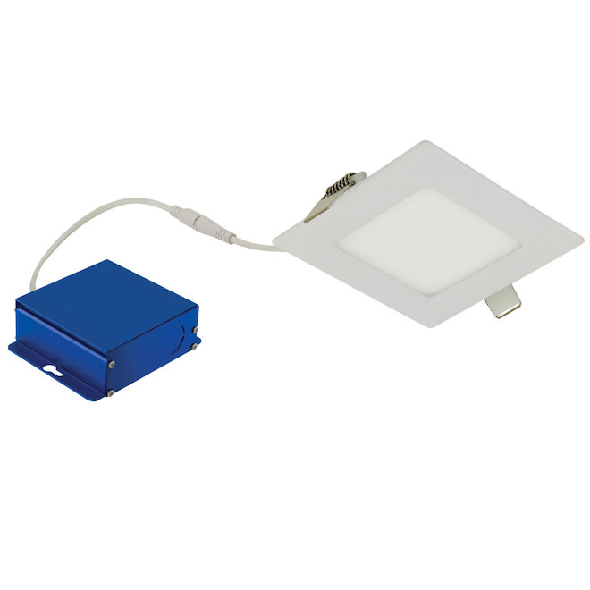 Trenz ThinLED Square Recessed Light - 40 W LED - Dimmable - 4-in - White