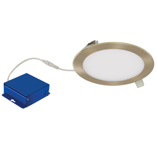 TRENZ ThinLED Round Recessed Light - 6-in - 12W LED - 4000 K - Brushed Nickel