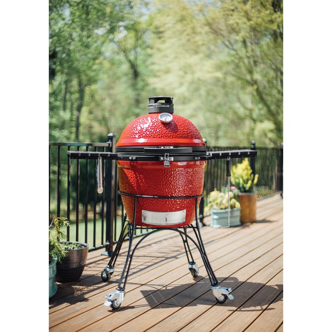 Kamado Joe Classic II Charcoal Grill With Side Shelves Ceramic 18 