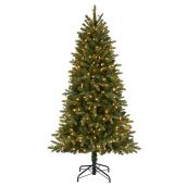 Arbre Illuminé, 6', 300 lumières claires incandescentes