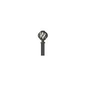 Steel Curved Curtain Rod - 36"-72" - Bronze