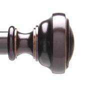 Allen + Roth Curtain Rod - Extendible 36-in to 72-in - Steel - Bronze