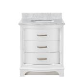 Allen + Roth Tennaby Vanity with Marble Top 30-in x 22-in