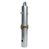 Metaltech Coupling Pin with Springlock - Galvanized Steel - 1.75-in x 10.5-in