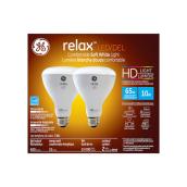 GE Relax HD Soft White 65W Replacement LED Indoor Floodlight BR30 (2-Pack)