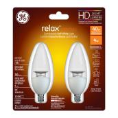 Ampoule chandelle B10 E26, intensité variable, blanc doux, PK2
