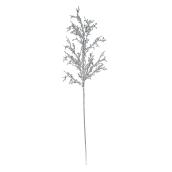 Decorative Branch with Sparkling Leaves - Silver