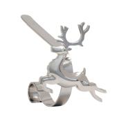 "Reindeer" Stocking Clip - Silver Finish - 2/Pack