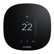 Thermostat intelligent ecobee3 lite, programmable, noir