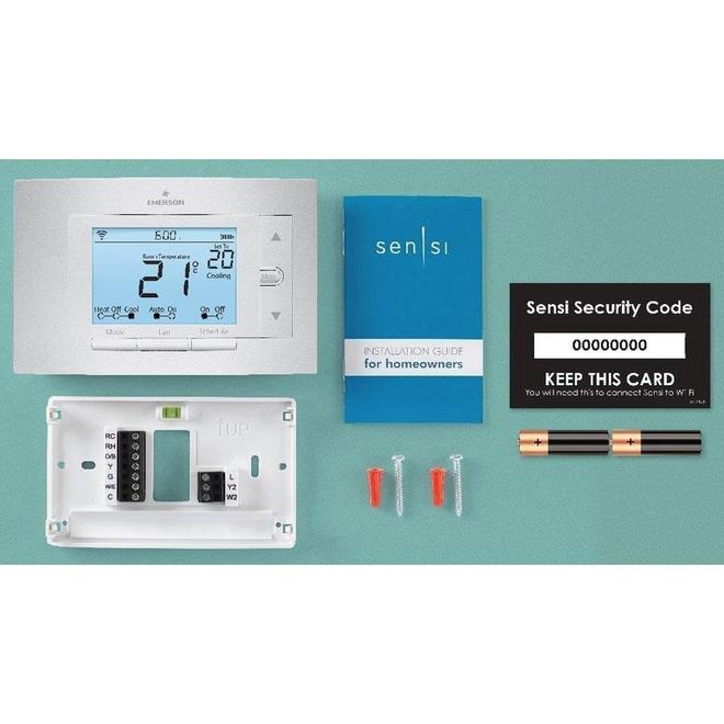 Thermostat Wi-Fi rétroéclairé pour chauffage électrique – Blanc – Connect