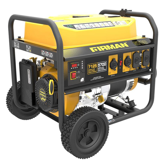 Firman Gas Portable Generator - 5700W - 6 Outlets