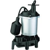 Simer 1/2 HP Submersible Sump Pump with Tethered Switch