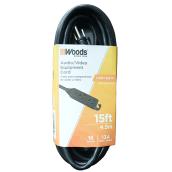 Woods 15-ft 3-Outlet Extension Cord