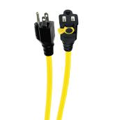 PVC Outdoor Extension Cord - 12/3 - 15 A - 15 m - Yellow