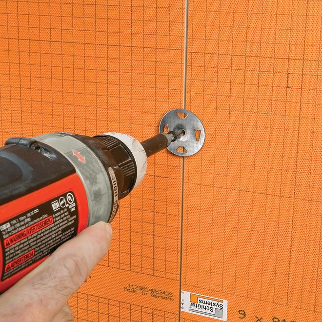 Panneau kerdi Schluter Systems polystyrène orange 48 po x 96 po