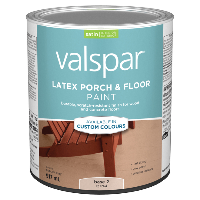 Valspar Quart Exterior Satin Porch And Floor Tintable Base Paint RONA   32075000a L 