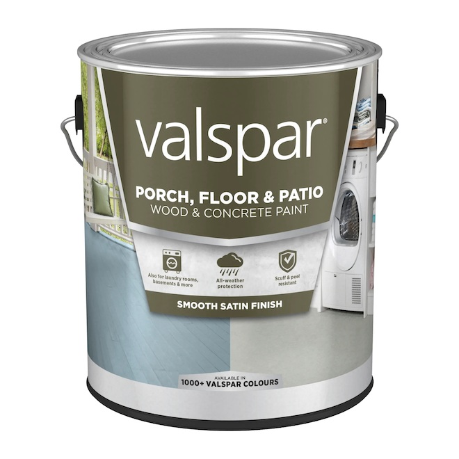 Valspar 3.67-L Satin Finish Base 2 Acrylic Floor and Porch Paint | RONA