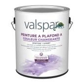 Peinture et apprêt pour plafonds Valspar mauve couleur changeante ultra blanc 3,78 L