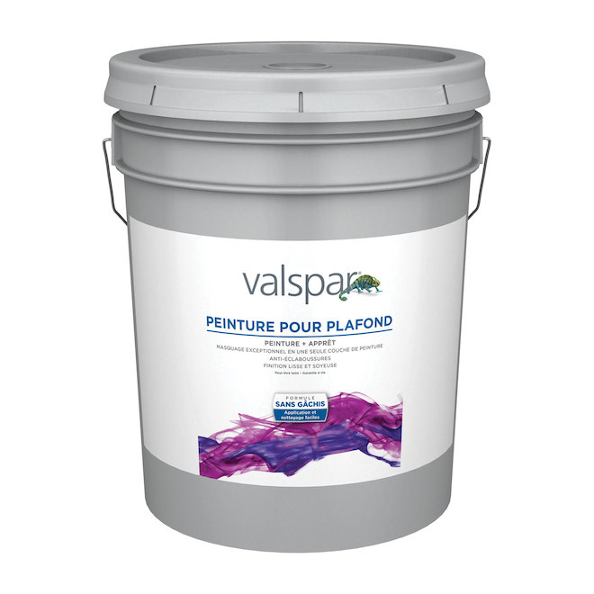 Peinture Valspar avec apprêt pour plafond masquage exceptionnel 18,9 l