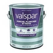 Peinture pour patio et plancher antidérapante gris clair satiné Valspar intérieur et extérieur, 3,78 L