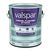 Peinture pour patio et plancher acrylique antidérapante base 4 mat Valspar intérieur et extérieur, 3,43 L