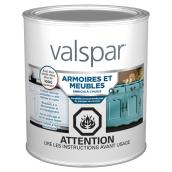 Peinture acrylique d'intérieur armoires et meubles Valspar base 1 à teinter fini satiné, 3,78 L