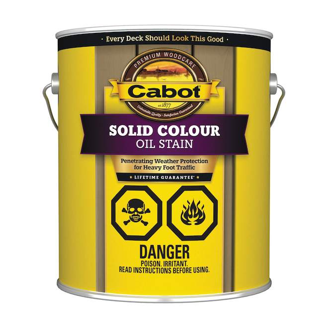 Cabot Exterior Oil Stain White Base for Solid Colour - 3.67-l