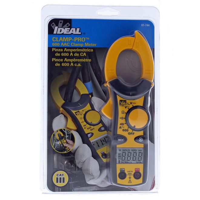 IDEAL Clamp-Pro Pinces-mètres 600 Ampères