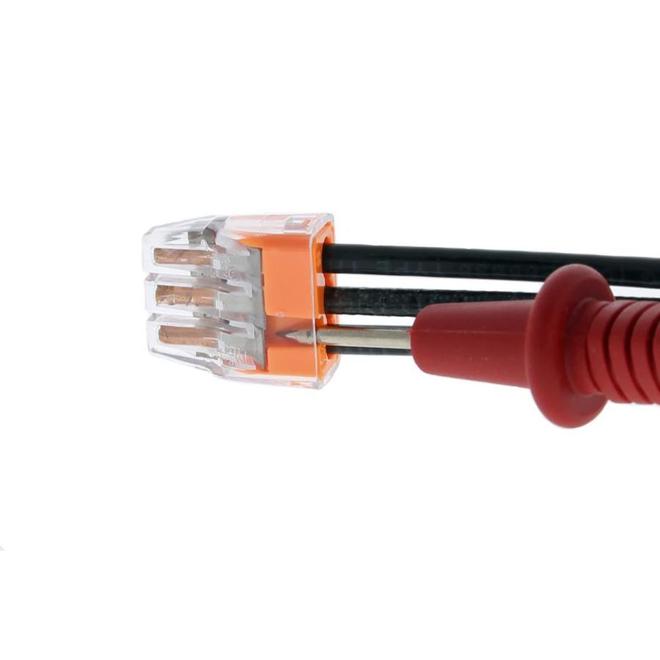 IDEAL Push-In Wire Connector 3-Port Orange 100-CT