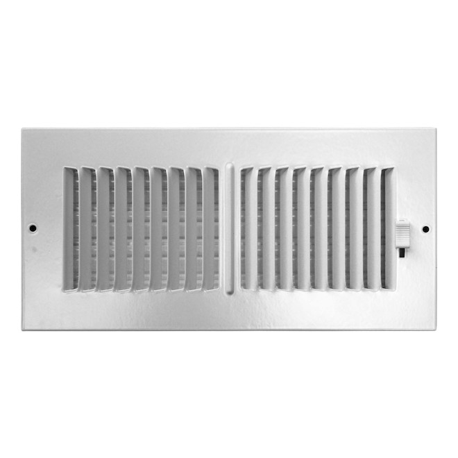 Registre de mur et plafond à 2 voies Accord Ventilation blanc