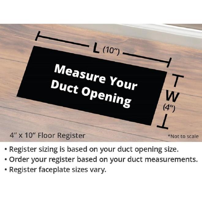 Accord Select Dark Oil Rubbed Bronze Wicker Floor Register (Rough Opening: 4-in x 10-in; Actual: 5.36-in x 11.38-in)