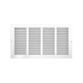 Accord Ventilation White Steel Louvered Sidewall/Ceiling Grilles (Rough Opening : 6 30 ; Actual : 7.75 x 7.75)