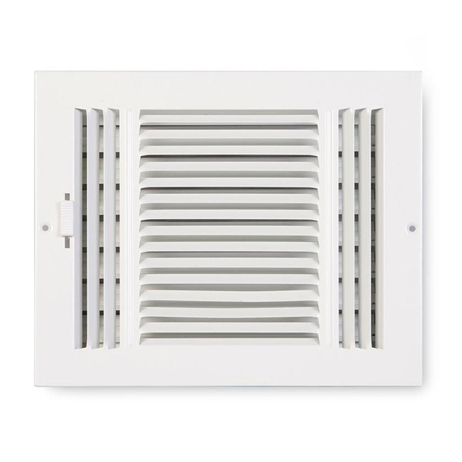 Registre de mur et plafond Accord Ventilation  à 3 voies, blanc