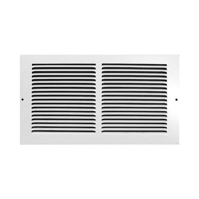 Accord Ventilation White Steel Louvered Baseboard Grilles (Rough Opening: 6 10; Actual: 7.75 x 7.75)