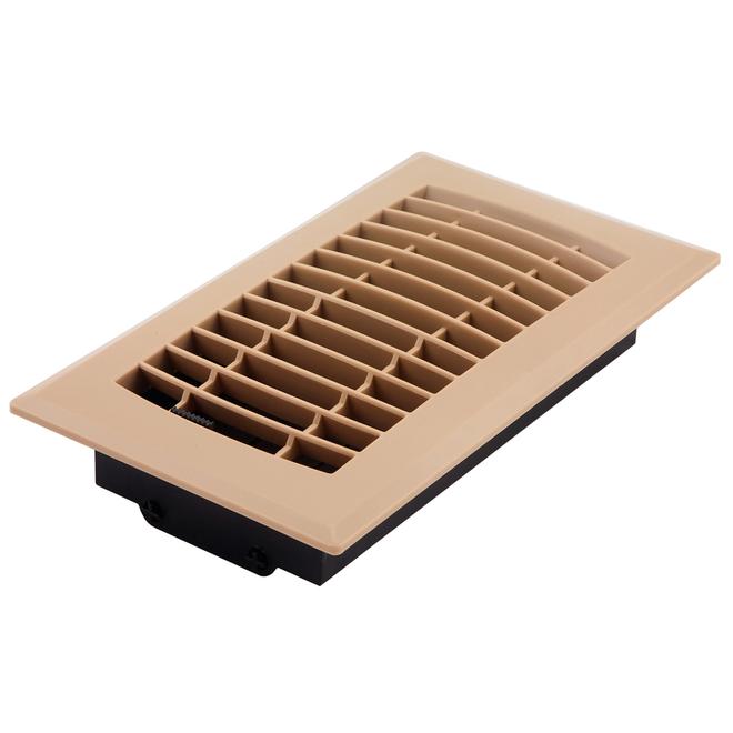 Accord Ventilation Louvered Painted ABS Resin Floor Register (Rough Opening: 3-in x 10-in; Actual: 4.5-in x 11.5-in)